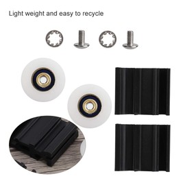 KKPLZZ Greenhouse Sliding Door Runners Halls 5×4×2 Halls Greenhouse Door Wheel Replacement Kits - 22Mm