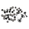 CRAFTMEMORE 200 Pack Leather Rivets Single Cap Rapid Rivet Metal