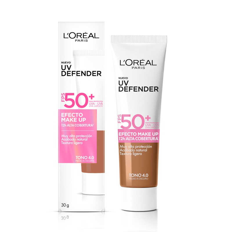 L'Oréal Paris UV Defender Efecto Make Up FPS 50+ 4.0
