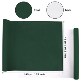 Book Cloth for Book Binding 57 x 16 Inch Dark Green Fabric Surface Paper Backed Book Cover