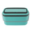 Lunch Box Double Layer Microwave Safe Leakage Proof Stainless Steel