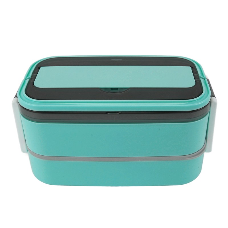 Lunch Box Double Layer Microwave Safe Leakage Proof Stainless Steel