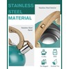 Tea Kettle Stovetop,2.0QT Loud Whistling Kettle for Boiling Water Coffee