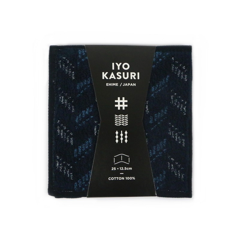 Imabari Towel, Iyo Kasuri, Half Handkerchief, Soft, Highly Absorbent (Old
