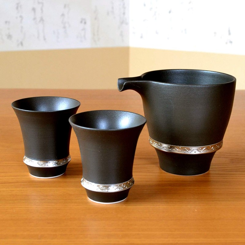 Retirement Celebration Sake Set Tickkkkuri Ochoko Pottery Sake Set, Stylish,