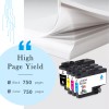 triple-color 4Pc LC404 Ink Compatible for Brother MFC-J1205W MFC-J1215W MFC-J1205W
