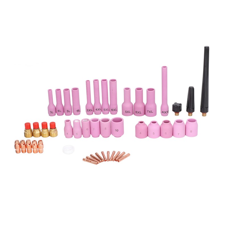 46Pcs TIG Welding Accessory Cup Gasket Collet Lens Tool Set