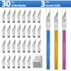 3 PCS Exacto Knife, Hobby Knife, Craft Knives with 30