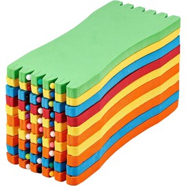 DFsucces 10 Piece Set Fishing Line Spools Foam Rolls Storage Fishing Line Board Line Wire Fishing Random Color (2.0 x 4.7 inches (5 x 12 cm), Set of 10