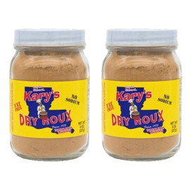 Kary's - No Fat- Dry Roux 8oz (Pack of 2) - Healthy and Flavorful Alternative to Traditional Roux - Contains No Sodium - Adds Depth and Flavor to Soups, Stews, Gumbos and More