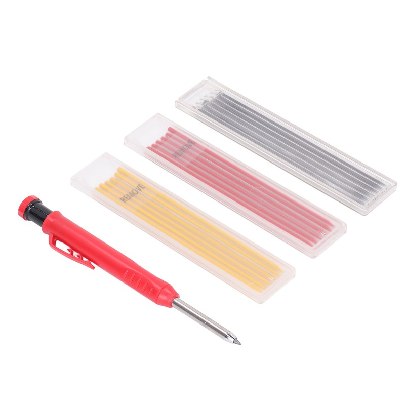 19Pcs Carpenter Pencil Set ABS Tungsten Carbide Construction Carpenter Marker