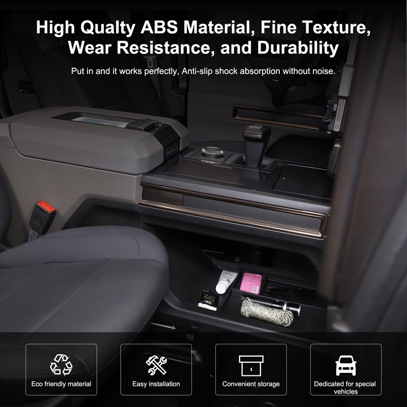 YinanIutos Center Console Lower Storage Tray Consle Armrest Organizer Tray