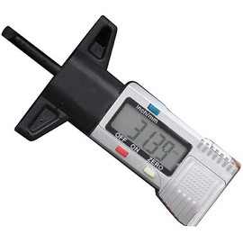 Streetwize - Digital Tyre Thread Depth Gauge - LCD Display, Measuring to 0-25mm - Portable Thread Depth Measuring Tool