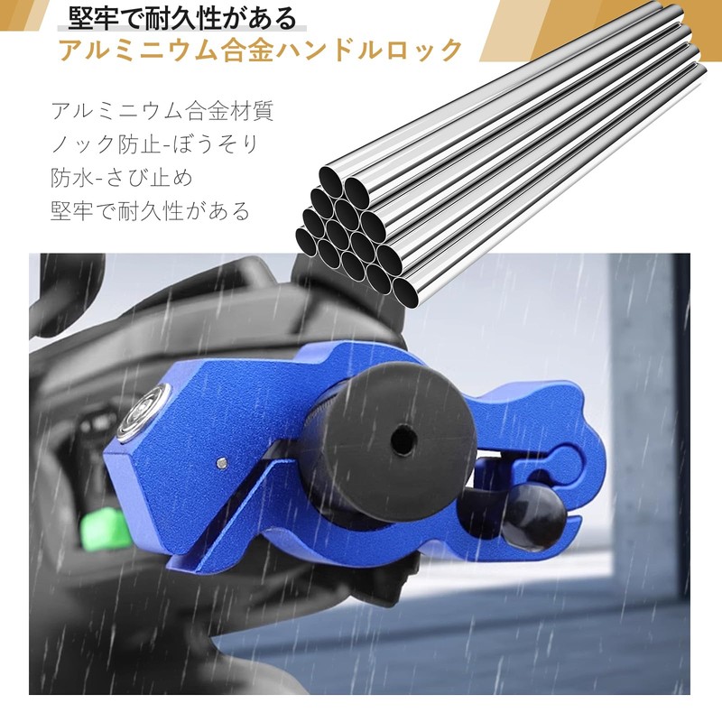HttDog Brake Lock for Motorcycles, Steering Wheel Lock, Axle Lock,