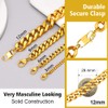 Prosteel Curb Chain Necklace Men's Classic 3/6/9/12 mm Wide Cuban