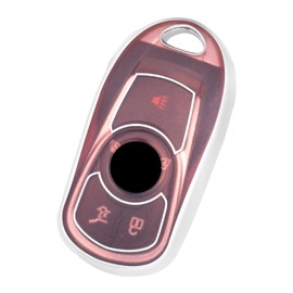 TANGSEN Smart Key Fob Case Cover Compatible with Buick Regal Sportback Encore Envision Lacrosse Regal Tourx 3 4 5 Button Keyless Entry Remote TPU Transparency Frosted Key Shell