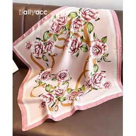Dailyacc Hair Bandanas Scarf For Women Lightweight Fashion Neck Silk Satin Head Scarves For Sleeping Handbags Scarf