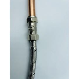 UKDD® 15mm x 1/2" Male Flat Faced Threaded Isolation Ball o fix Valves Straight for 1/2" Flexible Tap Connector (Pair)