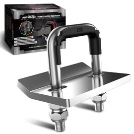 AUTMATCH Hitch Tightener Anti-Rattle Clamp, Heavy Duty Hitch Stabilizer for 1.25" and 2" Trailer Hitches, Rubber Isolator and Anti-Rust Double Coating Protective, Silver