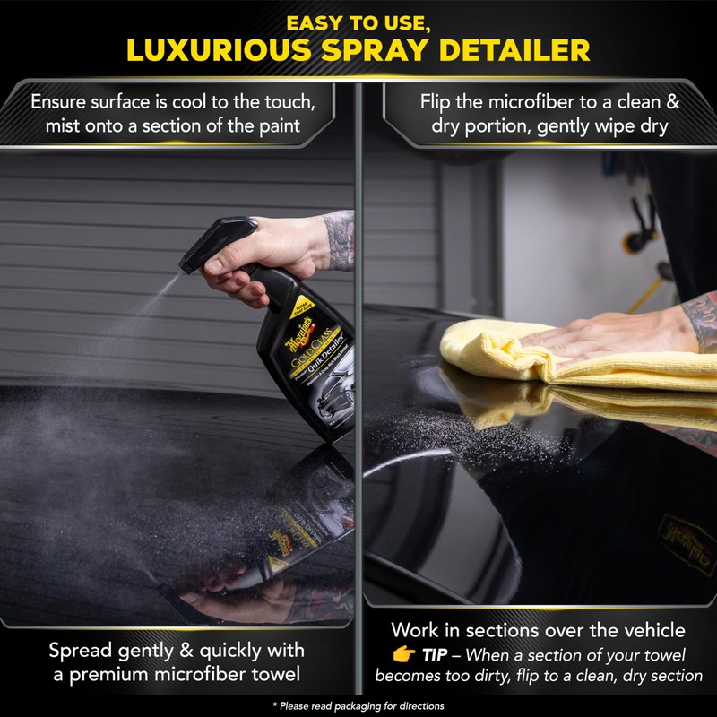 Meguiar's Gold Class High Gloss Premium Quik Detailer, High Lubricity