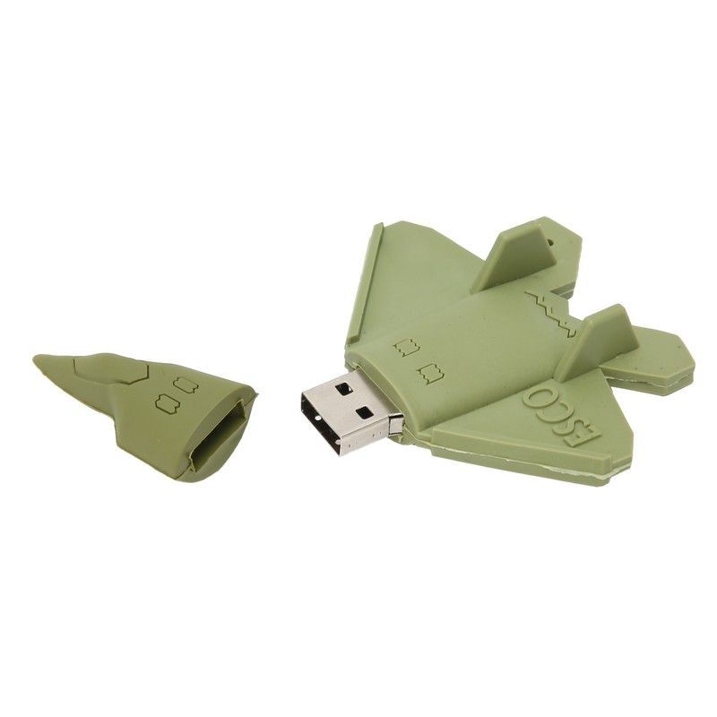 USB Flash Drive Green Cartoon Fighter Doll Portable Storage Memory
