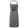 Fabulous Premium-Küchenschürze Grau Die beste Mutter Kalligraphie zum Muttertag