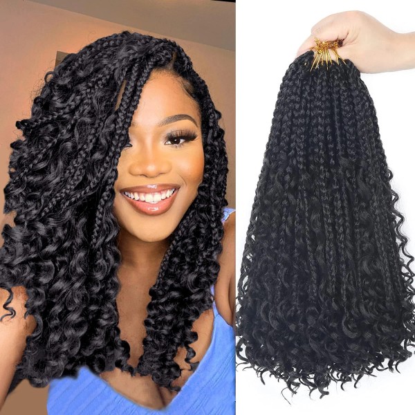 Does not apply Goddess Bohemian Box Braids - 14" Curly