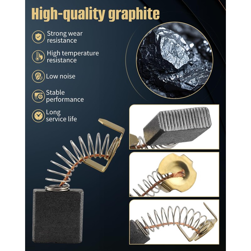 Carbon Motor Brush Set Fit for DMS 240 Concrete Core
