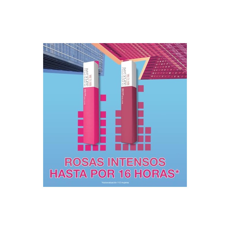 Maybelline Superstay Matte Ink, Labial Líquido Mate de Larga Duración,