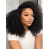 ISEE Half Wig Afro Curly 3 In 1 Half Wig