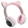 Cat Ear Headphone 3D LED Light Wireless Bluetooth 5.0 Foldable