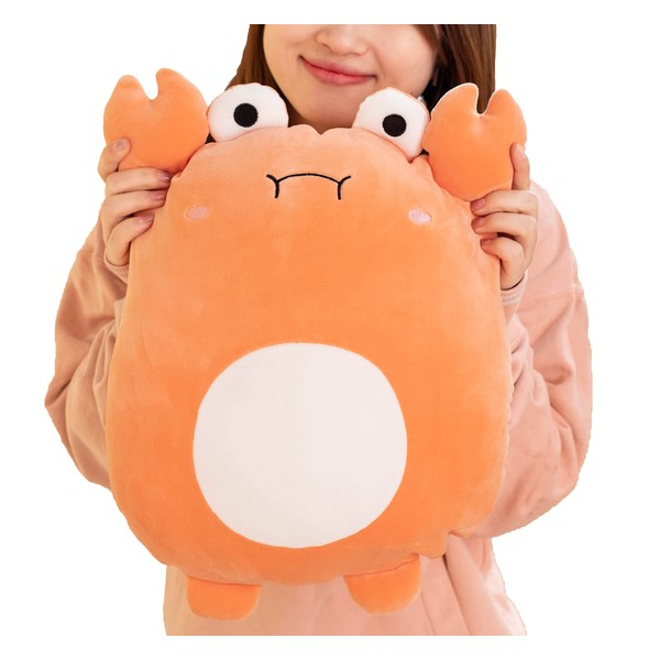 TONGSONG 16 Inch Cuddly Soft Crab Plush Hugging Pillow Cute