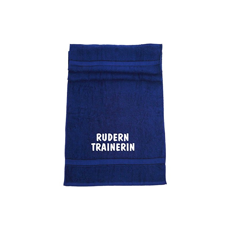 ShirtShop-Saar Rudern Trainerin; Badetuch Sport, dunkelblau