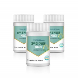 Charm goods 3 packs of 60 tablets of 30 herb extract pills 60 herb complex tablets / 삼백초 추출물 환 삼백초 복합정 60정 3통