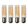 10W BA15D LED Bulbs,102LEDs 2835SMD,100W Halogen Equivalent, 1500LM Dimmable Double