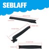 SEBLAFF Convertible Top Rubber Weatherstrip Kit Front Center Side Rail