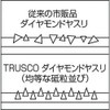 TRUSCO GS-5-HA Diamond File for Precision Blade Length 3.1 inches