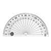 Clear Plastic Maths Angle Measure Reverse Scale 10cm Protractors 180