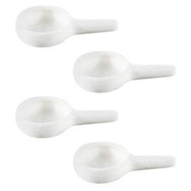 VOSAREA 4pcs Tealight Candle Holder Ceramic Spoon Candle Holder Trays Tealight Wax Warmers Fragrance Aromatherapy Furnace Accessories