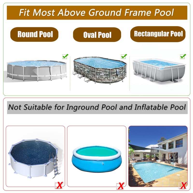 6 Sets Pool Cover Clip Kit for Above Ground Pools,