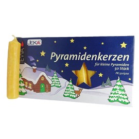 Ebersbacher Kerzenfabrik GmbH Pyramidenkerzen 50 Stück honigfarben