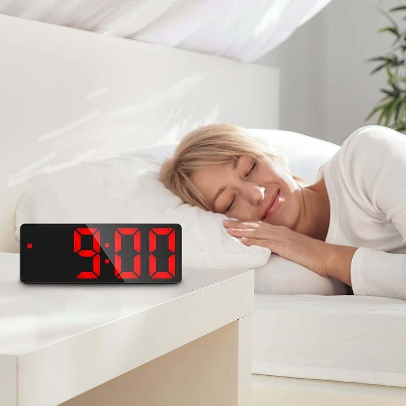 Ankilo (New Version Digital Alarm Clock, LED Clock for Bedroom,
