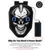 Gelrova Knight Motorcycle Backpack with LED Eyes, App Control Waterproof