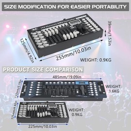 METYONLASER Dmx Controller Dmx Console,192CH Dmx512 Console Controller Panel Use For Editing Program of Stage Lighting Runing