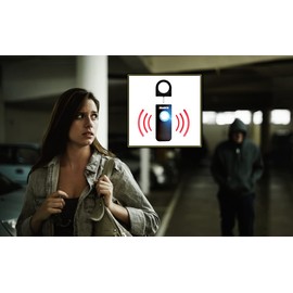 ERABOS® Taschenalarm T1000 | Aktion 4 Stück | Premium Modell | mit STROBOSKOP LED Blitzlicht-Signal | Notfallalarm für die ganze Familie