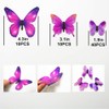 60PCS Butterfly Wall Decals - 3D Butterflies Decor Home Decoration