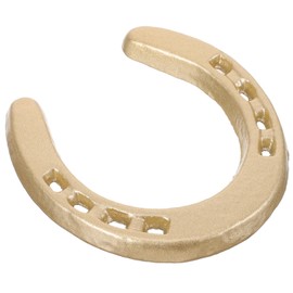 ABOOFAN Cast Iron Horseshoe Rustic Wall Decor for Good Lucky Durable Cast Iron for Indoor Or Outdoor Decoration Golden Horseshoe Wall Art Sculpture