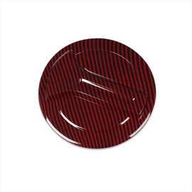 RUIQ Suzuki New Swift ZC/ZD Exclusive, Exterior Gasoline Tank Cap, Garnish Cover, Designed for Suzuki Swift (Carbon Fiber Red and Black Specifications)