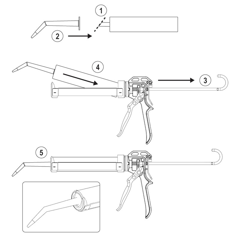 Albion Engineering Company 935-1(3 Pack) Angle Shot Plastic Nozzle for