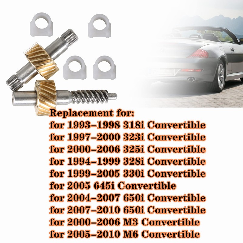 Convertible Top LAT-ch Motor Gear Repair Kit 67618370816 Replacement for
